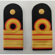 Spalline (paio)  per uniforme di servizio estiva (S.E.B) e ordinaria estiva (O.E.) o uniforme da sera estiva "DINNER" da Genio infrastrutture della Marina Militare Italiana (tutti i gradi da GM a CV)